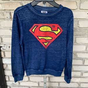 Superman kid light sweatshirt  with logo front
